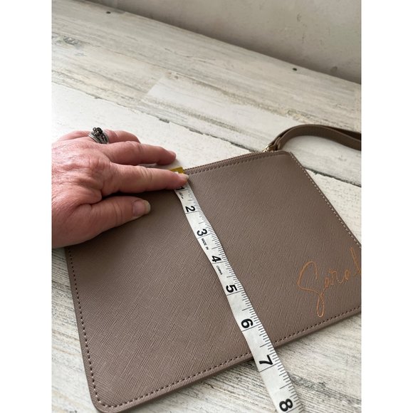 Camellia with love zippered documents pouch with handle personalized Sarah - Picture 6 of 7